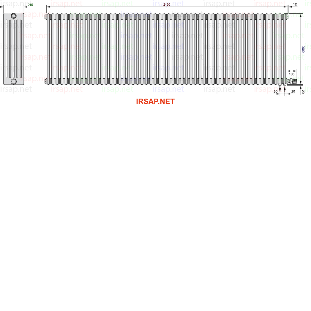 Радиатор IRSAP Tesi 62000/54 T26 CL 01